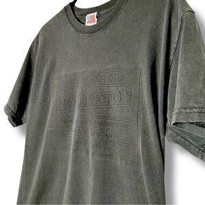 Pendleton USA Embossed Heritage Logo Tee Washed Black Vintage Medium